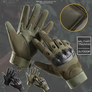 Tactical Gloves for Men, Full Finger Gloves Touchscreen Motorcycle Gloves with Palm Pads for Motorcycle Cycling Tactical Training Airsoft Paintball Shooting Hunting Hiking Camping Climbing