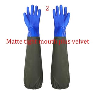 Practical Drain Cleaning Gloves,Pond Gloves,Long Rubber Gloves Safety Work Gloves Non slip and Waterproof Gloves