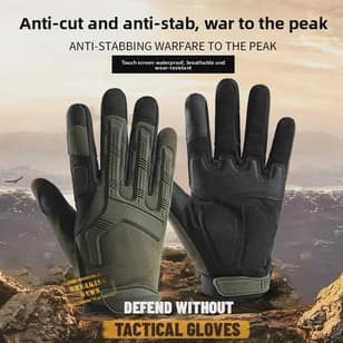 Tactical Gloves for Men - All-Weather Military Grade Grip for Outdoor Training, Hiking & Cycling