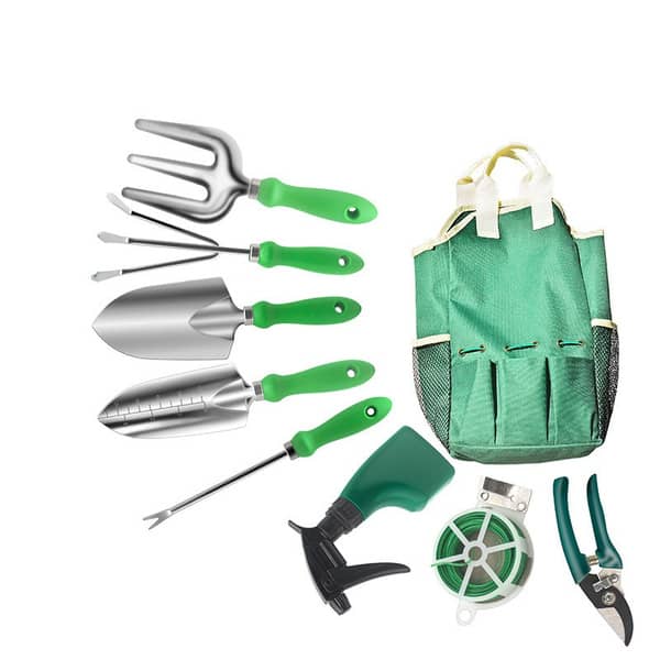 9pc/set Stainless Steel Thickened Garden Shears Garden Shovel Garden Supplies Set Garden Tools