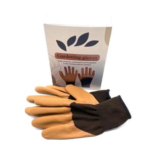 Gardening gloves High Elasticity Breathable Khaki And Brown Nylon Gardening Gloves For Unrestricted Long Wear