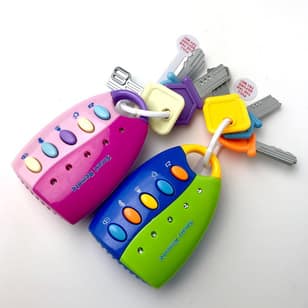 Baby Toy Musical Car Key Vocal Smart Remote Car Voices Pretend Play Educational Toys for Children Baby Music Toys 1set (without Batterry)
