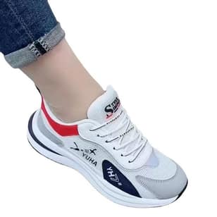 Men's Fashion Sneakers Breathable Mesh Casual Shoes Soft Sole Retro Dad Shoes