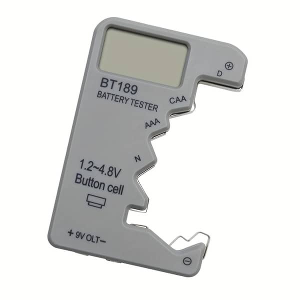 Digital Battery Tester | BT189 LCD Display - Auto/Manual Mode, AA/AAA/9V/1.5V/1.2V/1.4V/1.7V/1.8V/1.9V Capacity & Voltage Meter, Portable Health Diagnostic Tool for Smartphones, Cameras, Flashlights