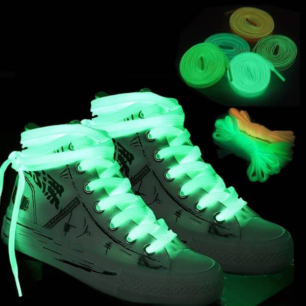 1 pair of luminous shoelaces, for sports shoes men's and women's sports shoes, reflective shoelaces