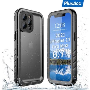 PlusAcc Waterproof Case for iPhone 17 Air 16 15 14 13 12 11 Pro Max 16e 14 15 16 Plus Underwater Diving Swimming Full Body Screen Protector