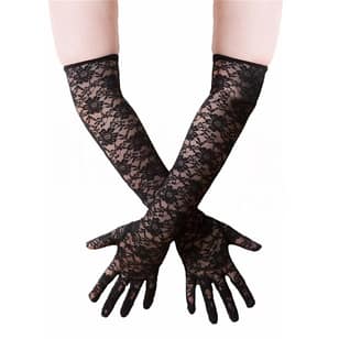 Flower Long Gloves Lace Gloves Prom Gloves Bridal Gloves for Wedding Gloves