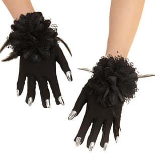Halloween Costume Gloves Photo Props Witch Gloves Theme Event Scary Witch Claw Gloves Adult Stage Performances Props
