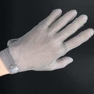 Stainless Steel Chainmail Gloves - Level 9 Cut Resistant Protection for Butchering, Boning & Food Processing