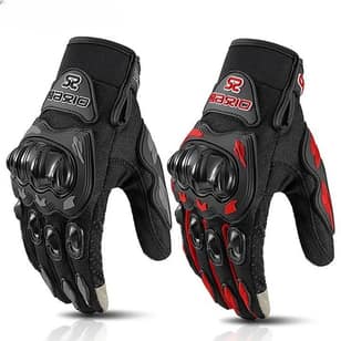 Summer Breathable Full Finger Motorcycle Gloves – Non-slip, Wear-resistant Racing Gloves with Touch Screen for Moto Bikers