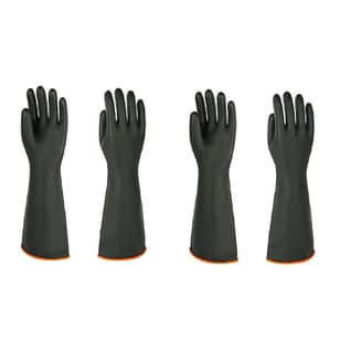 Heavy-Duty Latex Chemical Resistant Gloves - Reusable Long Rubber Dishwashing Gloves With Forearm Protection For Men - Waterproof, Industrial Safety Gear,182 Pair