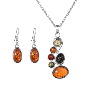 Amber Jewelry Sets Necklace Earring Sieraden Sets Parure Bijoux Women African Necklace Jewellery Sets