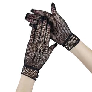 Breathable Evening Party Gloves Stretchy Fishnet Gloves for Wedding Ceremony