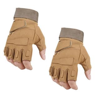 Tactically Fingerless Glove Breathable Outdoor Knuckles Protective Glove