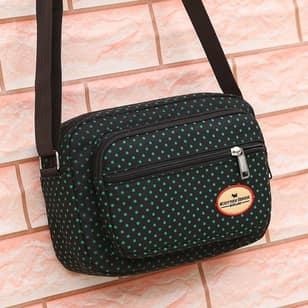 Women Fashion Shoulder Bags Crossbody Casual Messenger Bag Ladies Polka Dot Canvas Bag