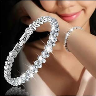 2019 Fashion Bracelet Woman 925 Sterling Silver Crystal Diamond Bracelets Gifts