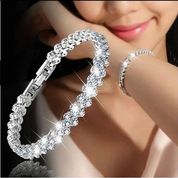 2019 Fashion Bracelet Woman 925 Sterling Silver Crystal Diamond Bracelets Gifts