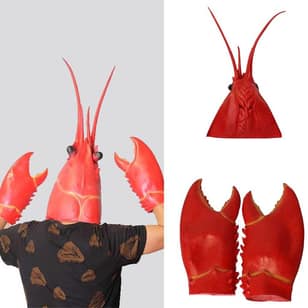 Halloween Cosplays Game Dress up Prop Funny Lobster Claws Gloves Hand Weapons Prop Halloween Costume MIS