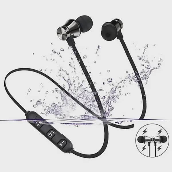 Sports Magnetic Bluetooth Earphone in Ear Wireless Neckband Headphones Stereo Music Headset with Mic for Samrtphones